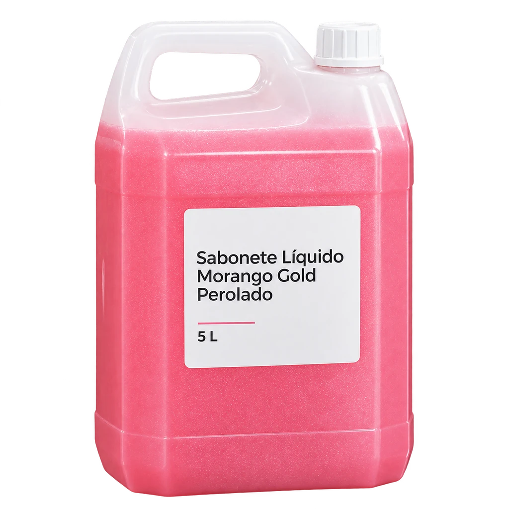 Sabonete Líquido Morango Gold Perolado Natsume 5L — apresentação do produto